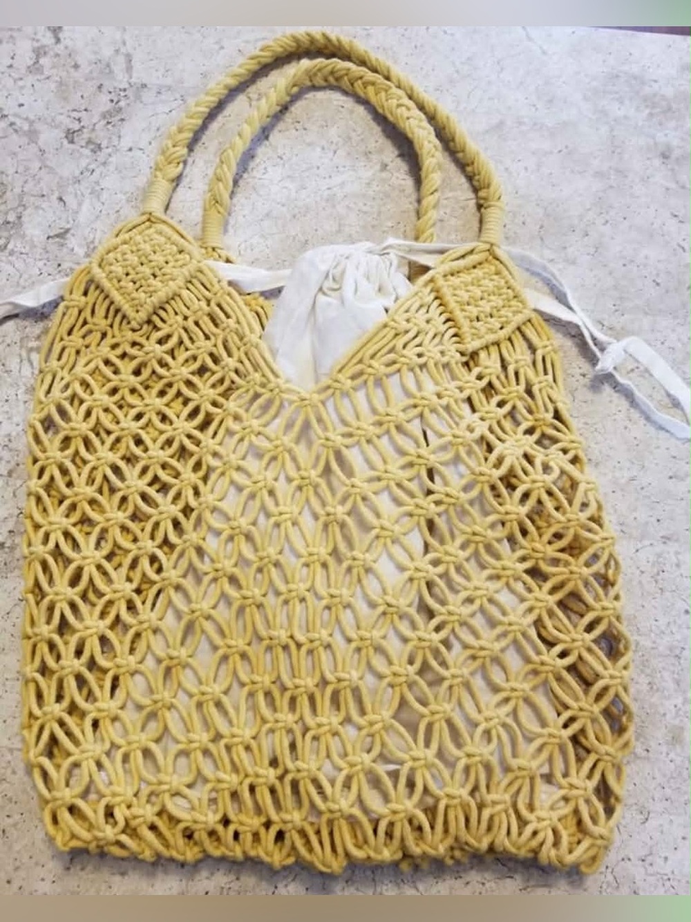 Zara Macramé Tote Bag